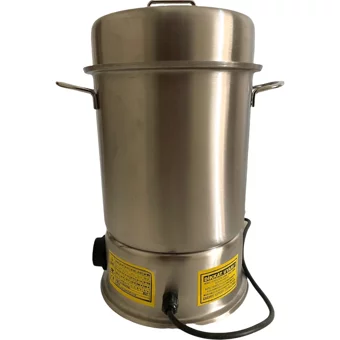 Yonca Çay Vakti 1300 W 6 lt Su Kapasiteli Çelik Tek Demlikli 60 Bardak Çift Musluklu Çelik Elektrikli Semaver Gri