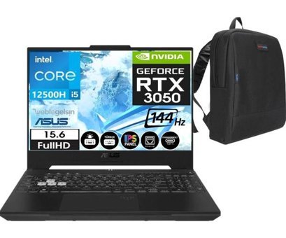 Asus TUF Gaming F15 FX507ZC4-HN21003 Harici GeForce RTX 3050 Intel Core i5 12500H 16 GB Ram 2 TB SSD 15.6 inç Full HD FreeDos Oyuncu Laptop + WeblegelsinÇanta