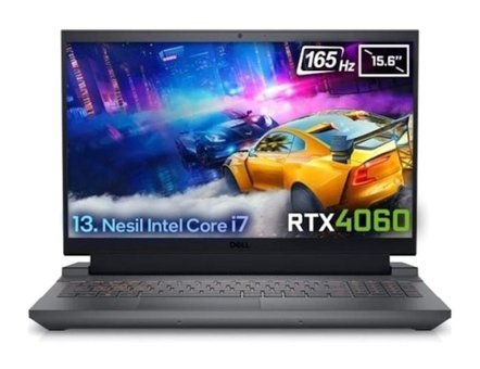 Dell Gaming G15 5530 G155530013UHM13 Harici GeForce RTX 4060 Intel Core i7 13650HX 64 GB Ram 1 TB SSD 15.6 inç Full HD Windows 10 Pro Oyuncu Laptop