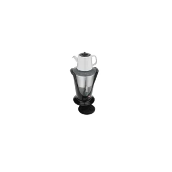 Arzum AR3011 Kallavi 1500 W 3 lt Su Kapasiteli Porselen Tek Demlikli Tek Musluklu Cam Elektrikli Semaver Siyah