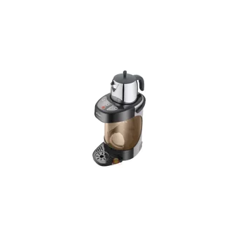 Arzum AR338 Fokur Fokur 1000 W 3.5 lt Su Kapasiteli Çelik Tek Demlikli Tek Musluklu Cam Elektrikli Semaver Siyah