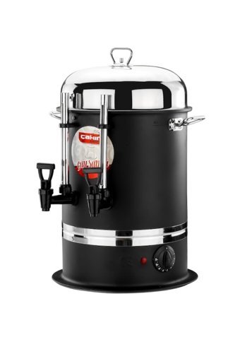 Çakır 1500 W 11 lt Su Kapasiteli Çelik Tek Demlikli 40 Bardak Çift Musluklu Çelik Elektrikli Semaver İnox