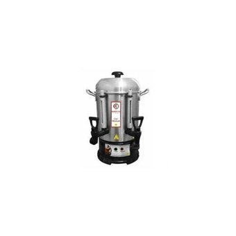 Remetta 900 W 6 lt Su Kapasiteli Çelik Tek Demlikli 60 Bardak Çift Musluklu Çelik Elektrikli Semaver İnox