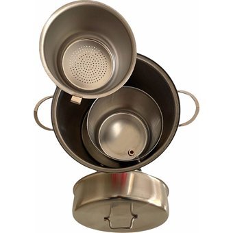 Yonca Çay Vakti 2000 W 16.6 lt Su Kapasiteli Çelik Tek Demlikli 160 Bardak Çift Musluklu Çelik Elektrikli Semaver İnox