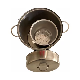 Yonca Çay Vakti 2000 W 16.6 lt Su Kapasiteli Çelik Tek Demlikli 160 Bardak Çift Musluklu Çelik Elektrikli Semaver İnox