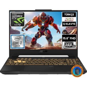 Asus TUF Gaming F15 FX507VI-LP096A1-CNT002 Harici GeForce RTX 4070 Intel Core i7 13620H 16 GB Ram 1 TB SSD 15.6 inç Full HD FreeDos Oyuncu Laptop