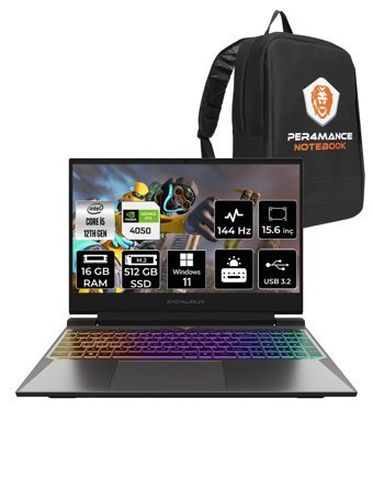 Casper Excalibur G870 Harici GeForce RTX 4050 Intel Core i5 12450H 16 GB Ram 512 GB SSD 15.6 inç Full HD Windows 11 Home Oyuncu Laptop + PER4 Çanta
