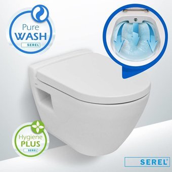 Eca Smart Seramik Kanalsız Gömme Duvara Sıfır Asma Klozet Beyaz