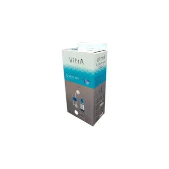Vitra Norm 501 36 cm Seramik Kanalsız Alttan Çıkışlı Duvara Sıfır Asma Gömme Klozet Beyaz + Rezervuar İç Takım + Yavaş Kapanan Kapak