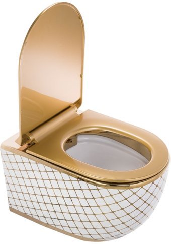 Pure Geo WH-783 31 cm Seramik Kanalsız Arkadan Çıkışlı Gömme Duvara Sıfır Asma Gömme Klozet Beyaz + Soft Kapak