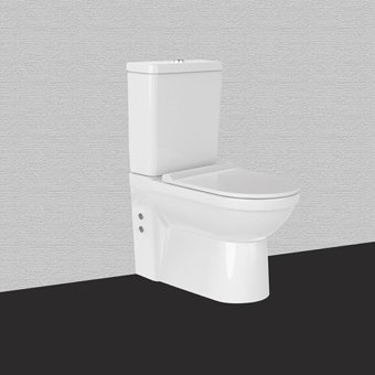 Bien Orion Seramik Kanallı Alttan Çıkışlı Duvara Sıfır Ayaklı Gömme Klozet Beyaz + İç Takım + Kapak