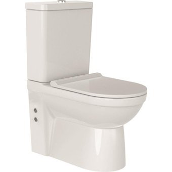 Bien Orion Seramik Kanallı Alttan Çıkışlı Duvara Sıfır Ayaklı Gömme Klozet Beyaz + İç Takım + Kapak