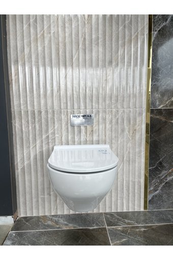 Bien ion 51.5 cm Seramik Kanalsız Duvara Sıfır Asma Gömme Klozet Beyaz