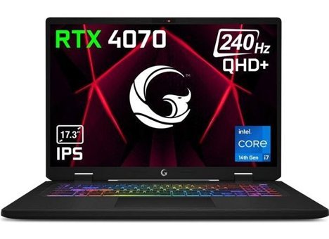 Game Garaj Slayer4 7XL 4070 C4 Harici GeForce RTX 4070 Intel Core i7 14700HX 32 GB Ram 2 TB SSD 17 inç QHD FreeDos Oyuncu Laptop + Çanta
