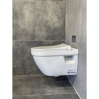 Seramiksan Neon Seramik Kanallı Arkadan Çıkışlı Gömme Duvara Sıfır Asma Gömme Klozet Beyaz + Soft Kapak