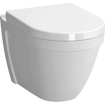 Vitra S50 30 cm Seramik Kanallı Arkadan Çıkışlı Gömme Duvara Sıfır Asma Gömme Klozet Beyaz + Vitra Universal 2 Soft Kapak