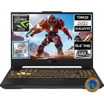 Asus TUF Gaming F15 FX507VI-LP096A3-CNT004 Harici GeForce RTX 4070 Intel Core i7 13620H 32 GB Ram 512 GB SSD 15.6 inç Full HD FreeDos Oyuncu Laptop