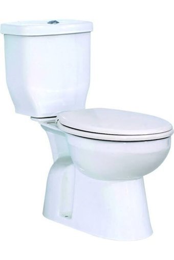Alvit Efekta 65 cm Seramik Kanallı Alttan Çıkışlı Ayaklı Gömme Klozet Beyaz