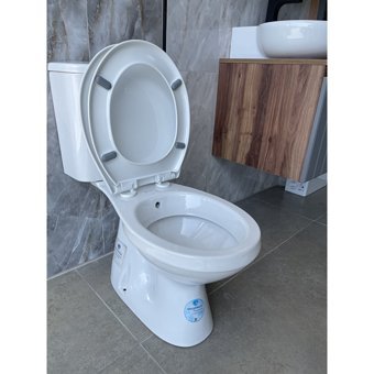 Seramiksan Natura Seramik Kanallı Alttan Çıkışlı Ayaklı Gömme Klozet Beyaz + Rezervuar + Soft Kapak + İç Takım