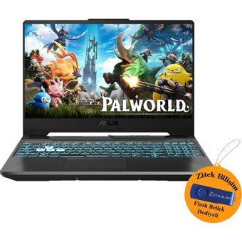 Asus TUF Gaming FX506HC-HN011 ZI335 Harici GeForce RTX 3050 Intel Core i5 11400H 64 GB Ram 2 TB SSD 15.6 inç Full HD Windows 11 Home Oyuncu Laptop + Zitek 16 GB Flash Bellek