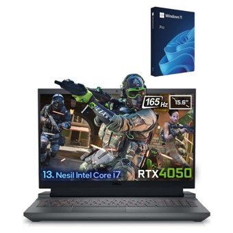 Dell Gaming G15 5530 G155530010 _W322TB Harici GeForce RTX 4050 Intel Core i7 13650HX 32 GB Ram 2 TB SSD 15.6 inç Full HD Windows 11 Pro Oyuncu Laptop