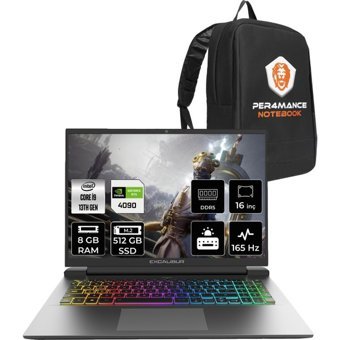 Casper Excalibur G9111390EX90XCP302 Harici GeForce RTX 4090 Intel Core i9 13900HX 8 GB Ram 512 GB SSD 16 inç QHD FreeDos Oyuncu Laptop + PER4 Çanta