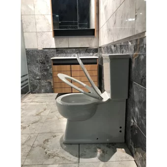 Bocchi Saneux Seramik Kanalsız Alttan Çıkışlı Ayaklı Gömme Klozet Beyaz