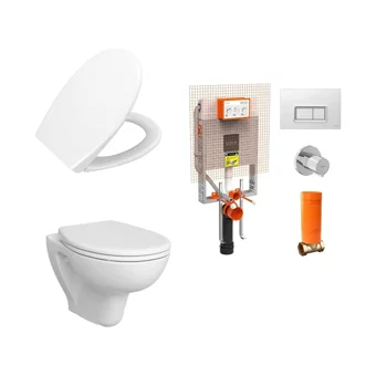 Vitra S10 Seramik Kanallı Arkadan Çıkışlı Gömme Duvara Sıfır Asma Gömme Klozet Beyaz