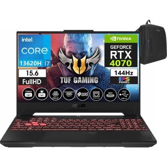 Asus TUF Gaming F15 FX507VI-LP09622 Harici GeForce RTX 4070 Intel Core i7 13620H 32 GB DDR5 Ram 1 TB SSD 15.6 inç Full HD Windows 11 Home Oyuncu Laptop + WeblegelsinÇanta