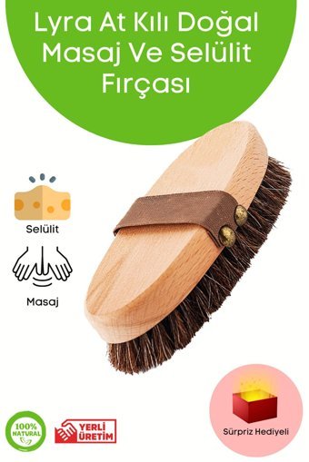 Lyra Selülit Giderici Sapsız At Kılı Fırçası