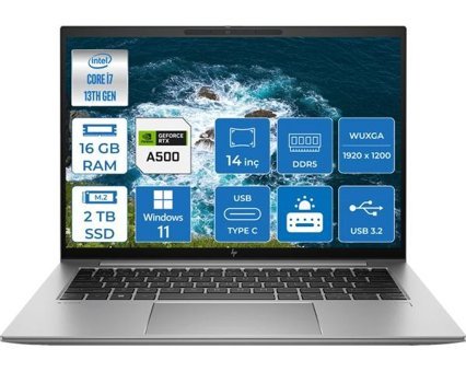 HP Zbook Firefly 14 G10A 8865W1EA02 Harici GeForce RTX A500 Intel Core i7 1355U 16 GB Ram 2 TB SSD 14 inç Full HD Windows 11 Pro Oyuncu Laptop