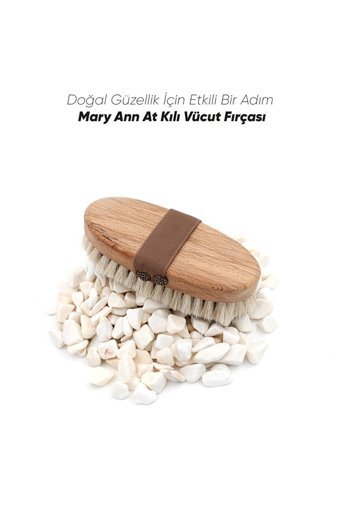Maryann Cosmetic Selülit Giderici Sapsız At Kılı Fırçası