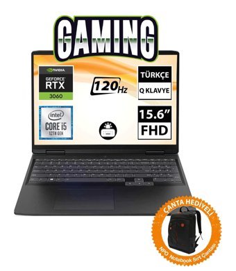 Lenovo IdeaPad Gaming 3 82S9016PTX07 CNT008 Harici GeForce RTX 3060 Intel Core i7 12450H 32 GB Ram 1 TB SSD 15.6 inç Full HD FreeDos Oyuncu Laptop
