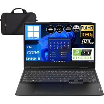 Lenovo IdeaPad Gaming 3 82S9015TTX09 Harici GeForce RTX 3050Ti Intel Core i5 12450H 16 GB Ram 1 TB SSD 15.6 inç Full HD Windows 11 Oyuncu Laptop + Çanta