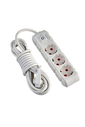 Ufo Electric 30411 3'lü Soket 1.5 metre Kablolu Tekli Akım Korumalı Priz