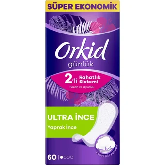 Orkid Günlük Ultra İnce Organik 60'lı Normal Günlük Ped