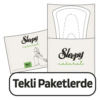 Sleepy Natural Ultra Hassas Organik 64'lü Uzun Günlük Ped