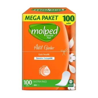 Molped Aktif Günler Organik 100'lü Normal Günlük Ped