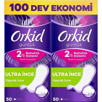 Molped 2'Li Rahatlık Sistemi Organik 100'lü Normal Günlük Ped