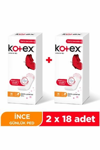 Kotex Parfümlü 18'li Normal Günlük Ped
