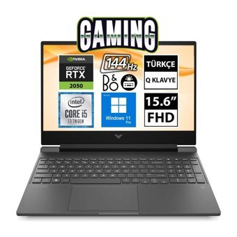 HP Victus 15 FA1011NT 7N9S5EA04 Harici GeForce RTX 2050 Intel Core i5 13420H 16 GB Ram 512 GB SSD 15.6 inç Full HD Windows 11 Oyuncu Laptop