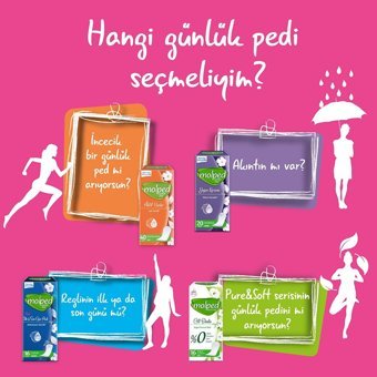Molped Her Gün Ferah Organik 8 Adet 60'lı Normal Günlük Ped