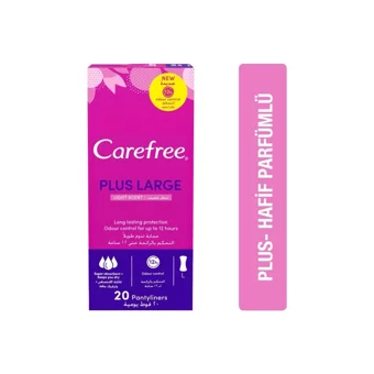 Carefree Plus Large Organik 4 Adet 20'li Normal Günlük Ped