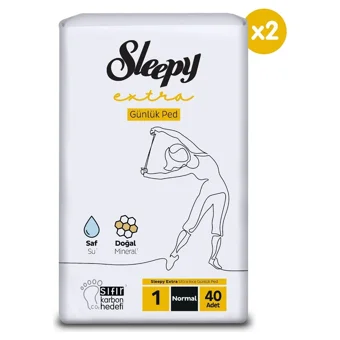 Sleepy Ultra Extra Organik 80'li Normal Günlük Ped