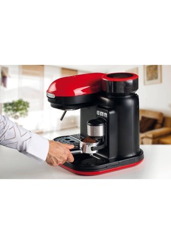 Ariete Moderna 1000 W Tezgah Üstü Kapsülsüz Manuel Espresso Makinesi Kırmızı