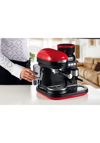 Ariete Moderna 1000 W Tezgah Üstü Kapsülsüz Manuel Espresso Makinesi Kırmızı