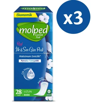 Molped İlk Ve Son Organik 84'lü Uzun Günlük Ped