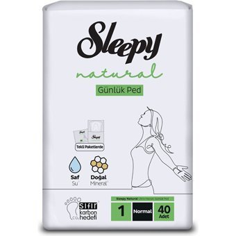 Sleepy Natural Ultra Hassas Organik 40'lı Normal Günlük Ped