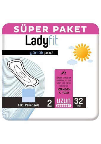 Ladyfit Organik 32'li Uzun Günlük Ped