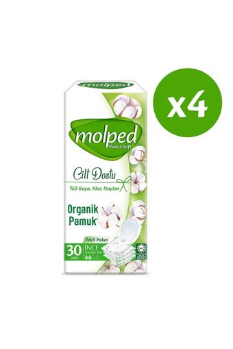 Molped Pure Soft Organik 120'li Normal Günlük Ped